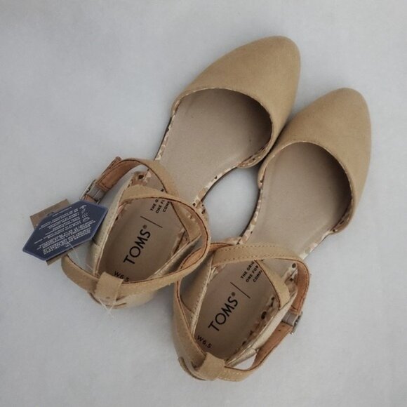 TOMS Julie Ankle Strap Flat - Picture 2 of 9